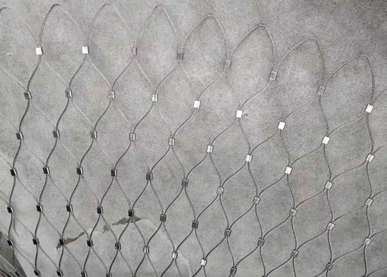 Customizable 2.5mm Wire Balustrade Cable Mesh 300x300mm Stainless Steel Rope Netting