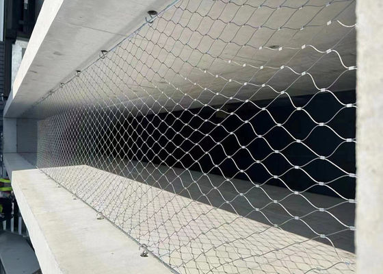 SUS 304 SUS 316 Stainless Steel Wire Rope Mesh with 1.2mm to 4.0mm Wire Diameter and 7x7 7x19 Cable Structure