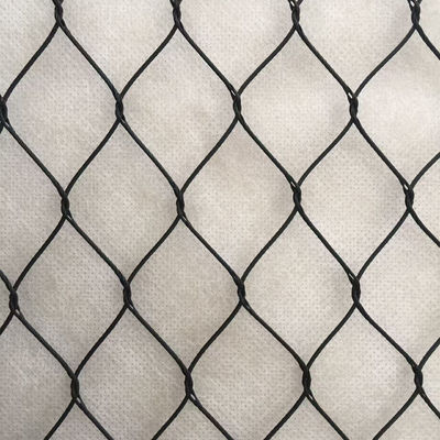 Diamond Stainless Steel Black Oxide Wire Rope Mesh For Bird Proof Net