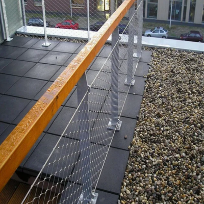 Diamond 316 Stainless Steel X Tend Cable Mesh  Flexible Bridge Protective Rope Net
