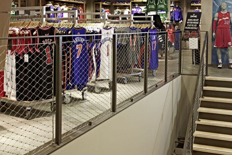 Stainless Steel Ferrule Rope Mesh with SUS 304 SUS 316 Material 2.0 Mm Wire and 60*60mm Hole for Bridge Stairway