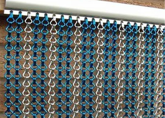 Màn hình cửa liên kết chuỗi lỗi côn trùng bằng nhôm bay 100x200cm