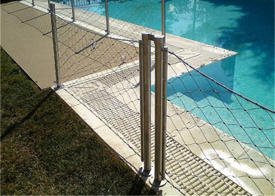Bể bơi Dây thép không gỉ 5.0mm Lưới thép không gỉ 7 X7