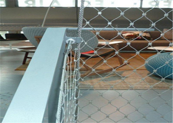Lưới kiến ​​trúc lỗ 60 * 60 mm, Lưới cáp thép