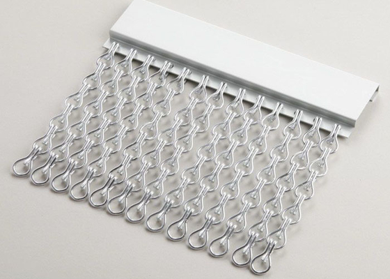 Phòng triển lãm Trang trí rèm liên kết chuỗi 1.5mm Kích thước tùy chỉnh và kim loại màu