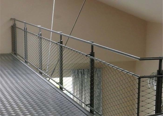 Lưới cáp lan can SS dây 2.0mm chống mài mòn cho hành lang