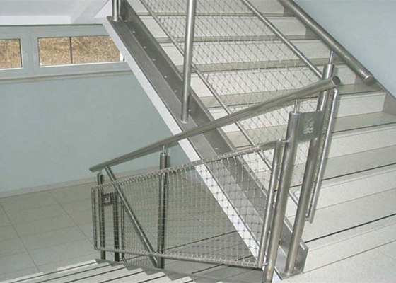 Lưới dây thép không gỉ Sus316 2.5Mm cho cầu thang linh hoạt