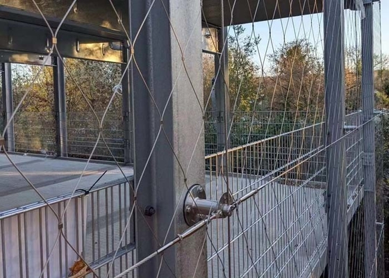 Hàng rào dây lưới Hàng rào cáp thép không gỉ linh hoạt cho tòa nhà