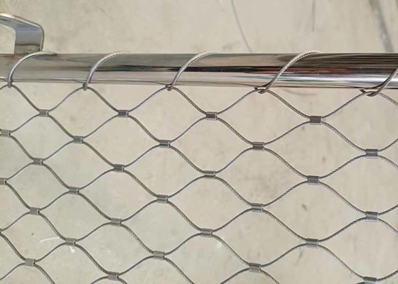 Lưới cáp dây SS304 có khung được tùy chỉnh cho tường ranh giới