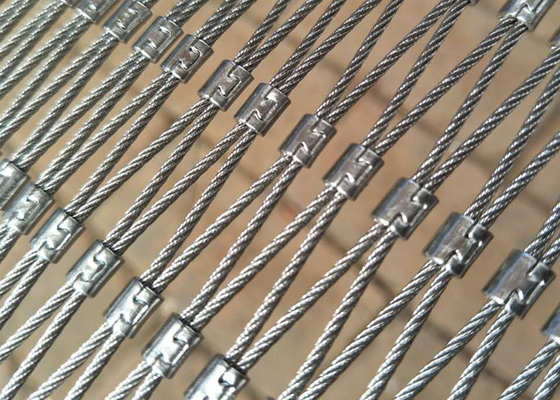 Lưới dây thừng thép không gỉ thép thép 40 * 40 khẩu độ