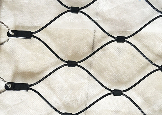 Tùy chỉnh Black Oxide Stainless Steel Ferrule Mesh 300x300mm