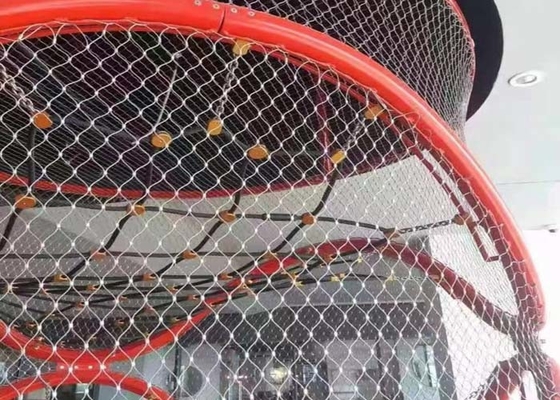 Sus304 Stainless Steel Wire Rope Mesh Kháng ăn mòn 1m X 30m