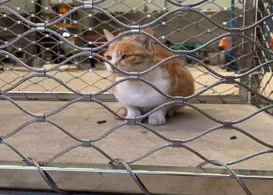 Đánh bóng 1,2mm Stainless Steel Wire Rope Mesh chống rỉ sét linh hoạt