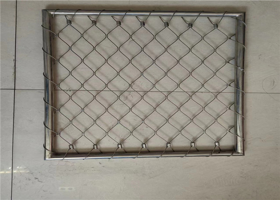 Thép không gỉ đan gạc gia cầm Zoo Animal Rope Mesh