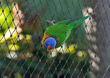 Bird 7x19 Lưới dây Aviary, Lưới thép không gỉ Ferrule Rope