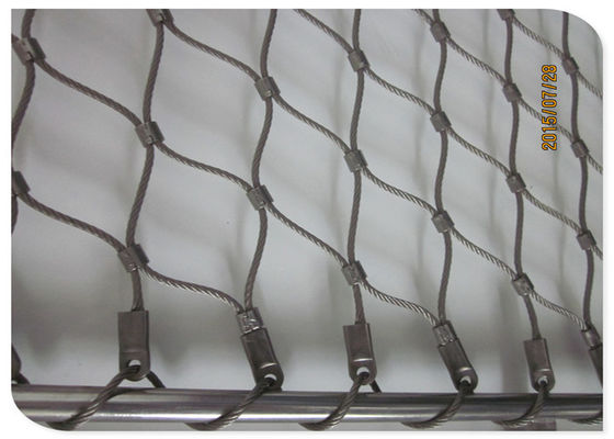 Stainless Steel Wire Rope Mesh Webnet với 7 x 7, 7 x 19, và 1 x 19 Xác cấu trúc dây thừng cho các ứng dụng kiến trúc và an toàn