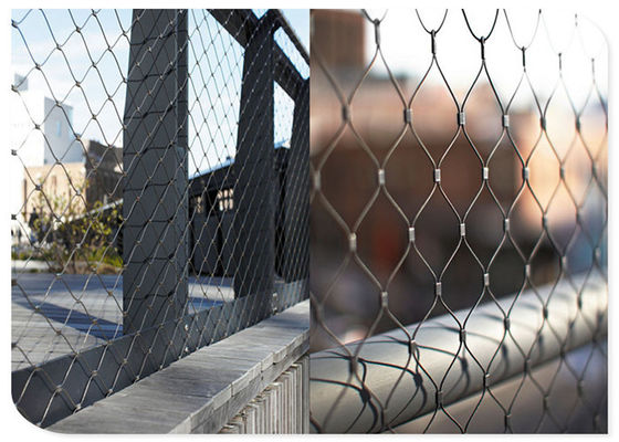 Loại trang trí Dây Rope Mesh Lan can Rence Thép không gỉ Ferruled