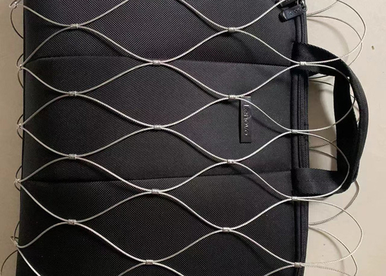 316 Thả lưới an toàn Cáp thả ngăn chặn lưới Balustrade Cable Mesh