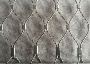 Kiểu thang máy hạng A Khung lưới dây thép không gỉ dây an toàn 7 x 19