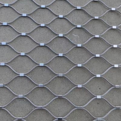 Stainless Steel Wire Rope Zoo Fencing Mesh Flexible Cable Wire Netting For Bird Aviary