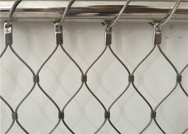 Ferrule Style Flexible Dây thép không gỉ Rope Net cho lan can