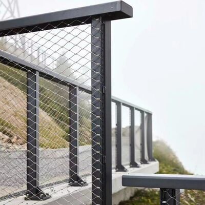 Thép không gỉ cáp dây thừng dây đai lưới đan dây cho hàng rào balustrade cầu thang hàng rào