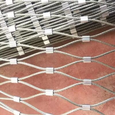 Lưới thép không gỉ Ferrule cho chuồng chim, hàng rào an toàn cho vườn thú