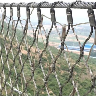 Kim cương thép không gỉ lưới cáp cho cầu bảo vệ an toàn chống rơi lưới