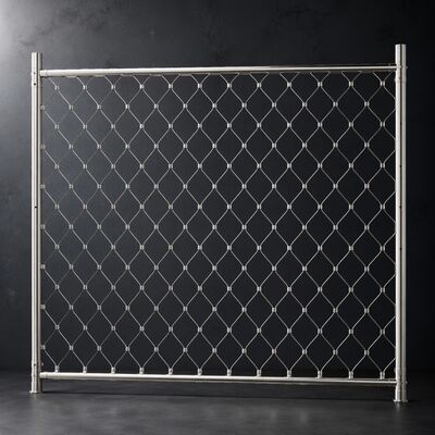 Balustrade Infill Cable 80x80mm Ferrule Rope Mesh cho cầu thang