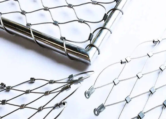 Mạnh bền 316 thép không gỉ lưới dây thừng cho động vật lồng