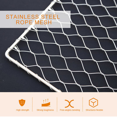 Mạng lưới cáp thép không gỉ Ferrised 316 Webnet 1 X 19 Dây thép không gỉ