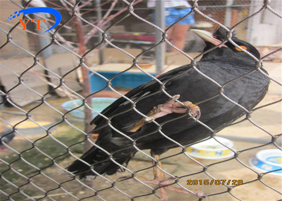 Hàng rào Aviary Lưới cáp thép không gỉ linh hoạt 1,5 mm Lỗ 30 * 30 mm