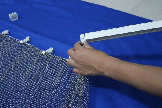 Đồ lót dây chuyền kim loại treo nhôm / sản phẩm rèm 1,5mm