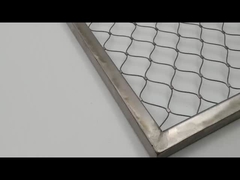 Mái dây thừng thép không gỉ linh hoạt Mái lưới kiến trúc Rhombus Webnet