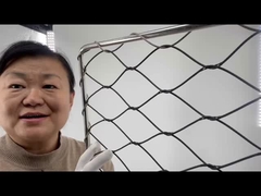 Lưới thép không gỉ đan chéo 2mm, lưới rào chuồng chim, hàng rào lưới chim, vườn thú